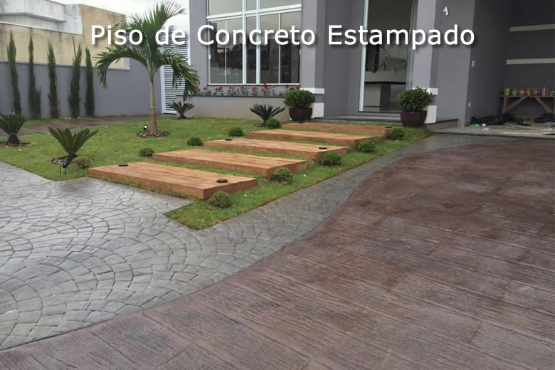 Piso de Concreto Estampado